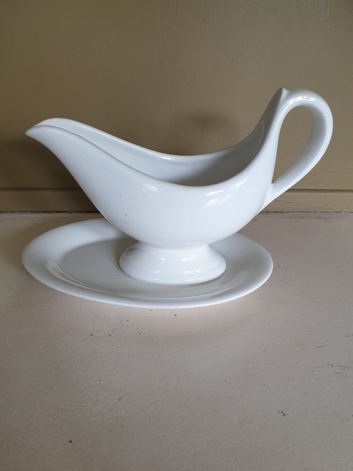 Porseleinen jus/sauskom ( Société Ceramique), Ophalen of Verzenden
