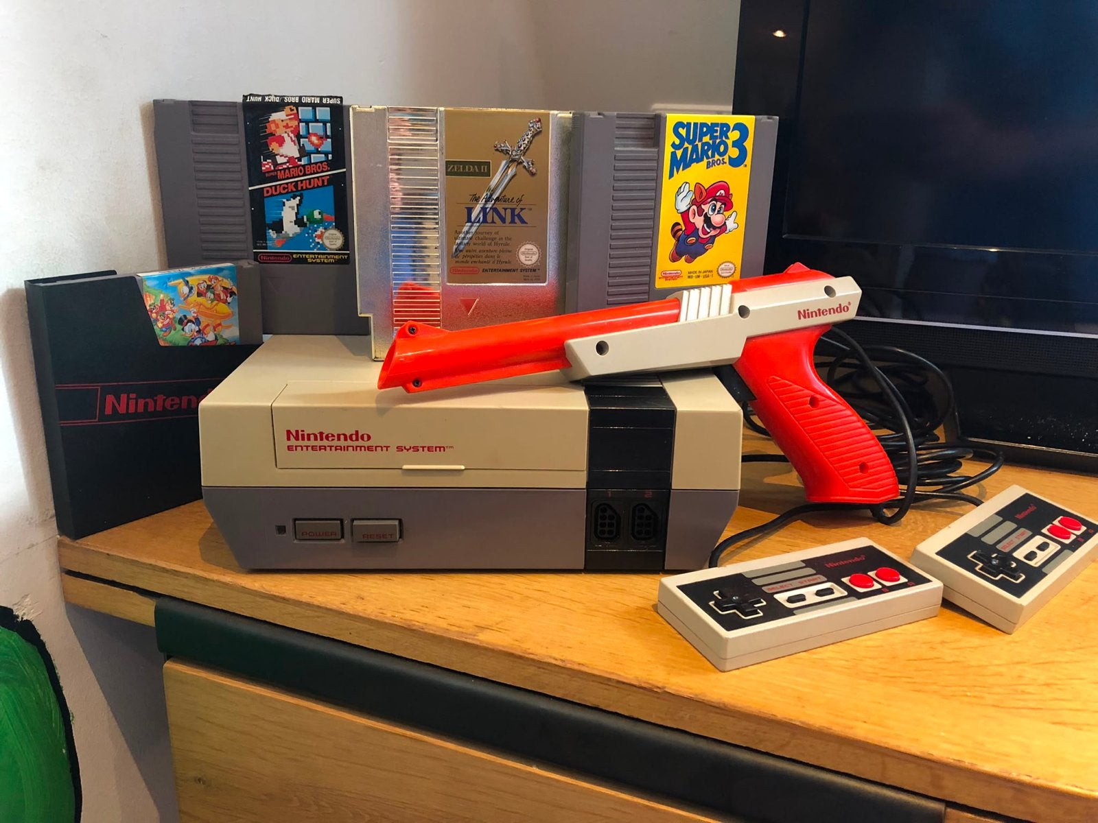 Nintendo NES Classic met games, 2 controllers en zapper, Ophalen, Gebruikt, Met 2 controllers, Met games
