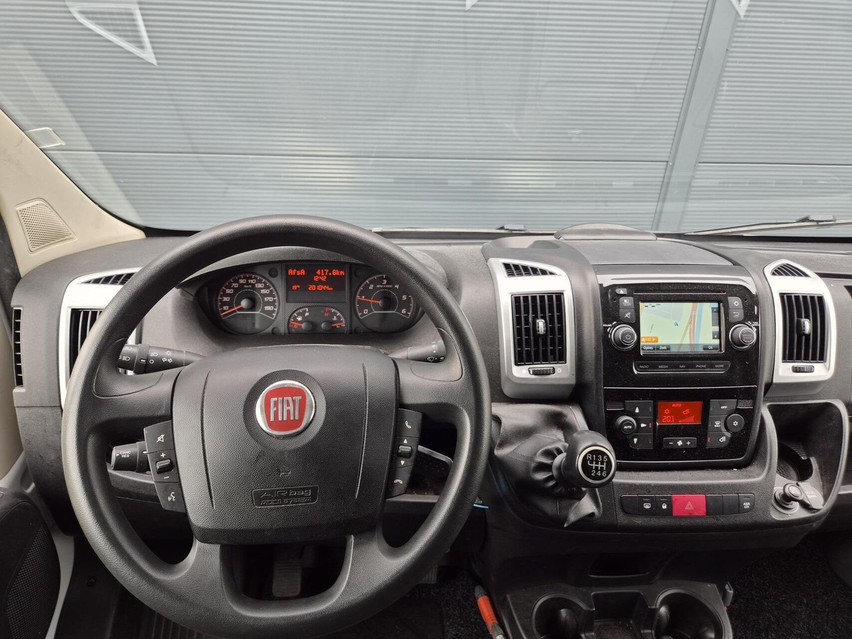 Fiat Ducato 2.3 MultiJet L3H2 Airco Camera Navi 130 PK, Gebruikt, Euro 6, 2500 kg, Wit