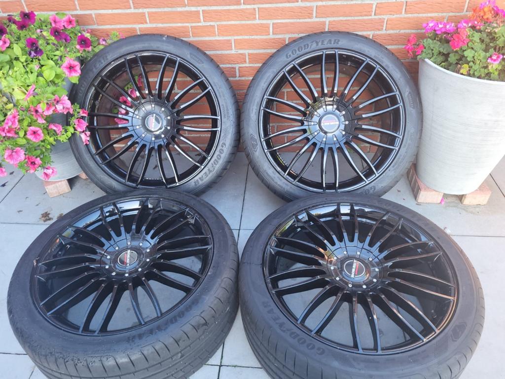 Borbet velgen 265/40/21 inch met nieuwe Goodyear zomerbanden, Ophalen of Verzenden