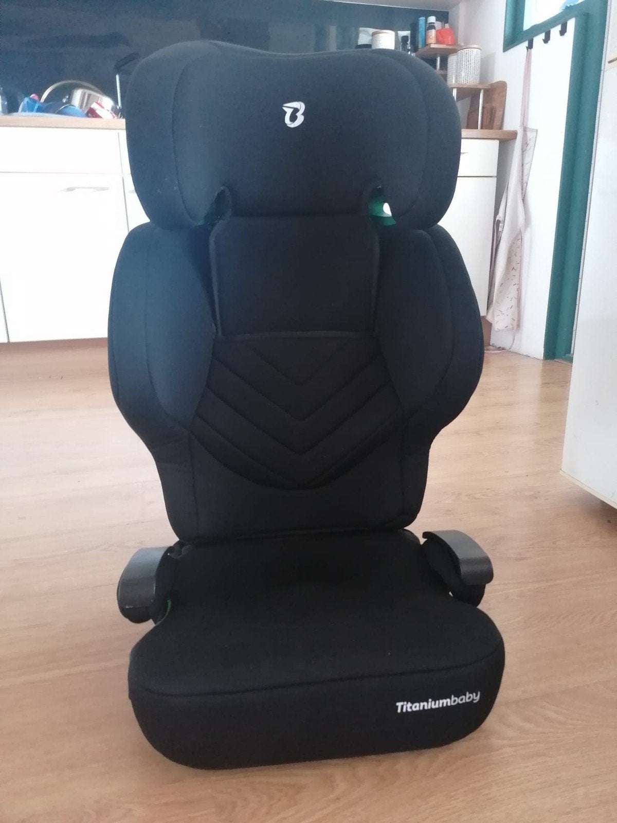 Titaniumbaby autostoel 100-150 cm (i-Size Booster Seat), Overige merken, Autogordel of Isofix, Gebruikt, 15 t/m 36 kg