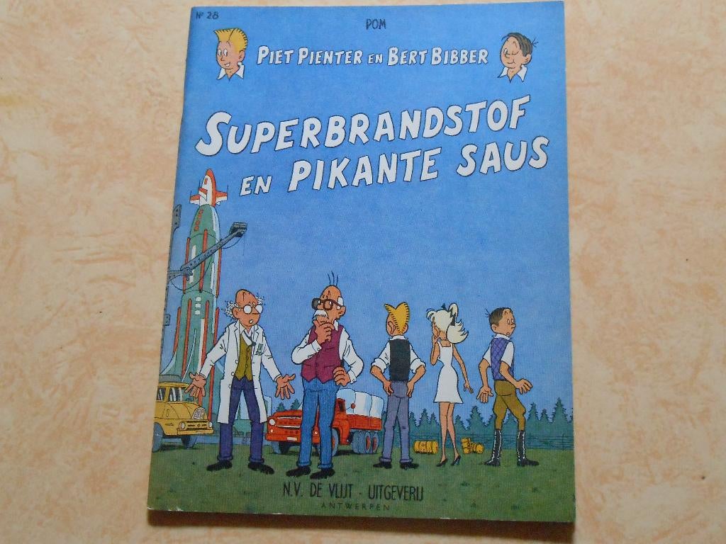 piet pienter en bert bibber 28 Superbrandstof en pikante sau, Boeken, Pom, Eén stripboek, Ophalen of Verzenden, Zo goed als nieuw