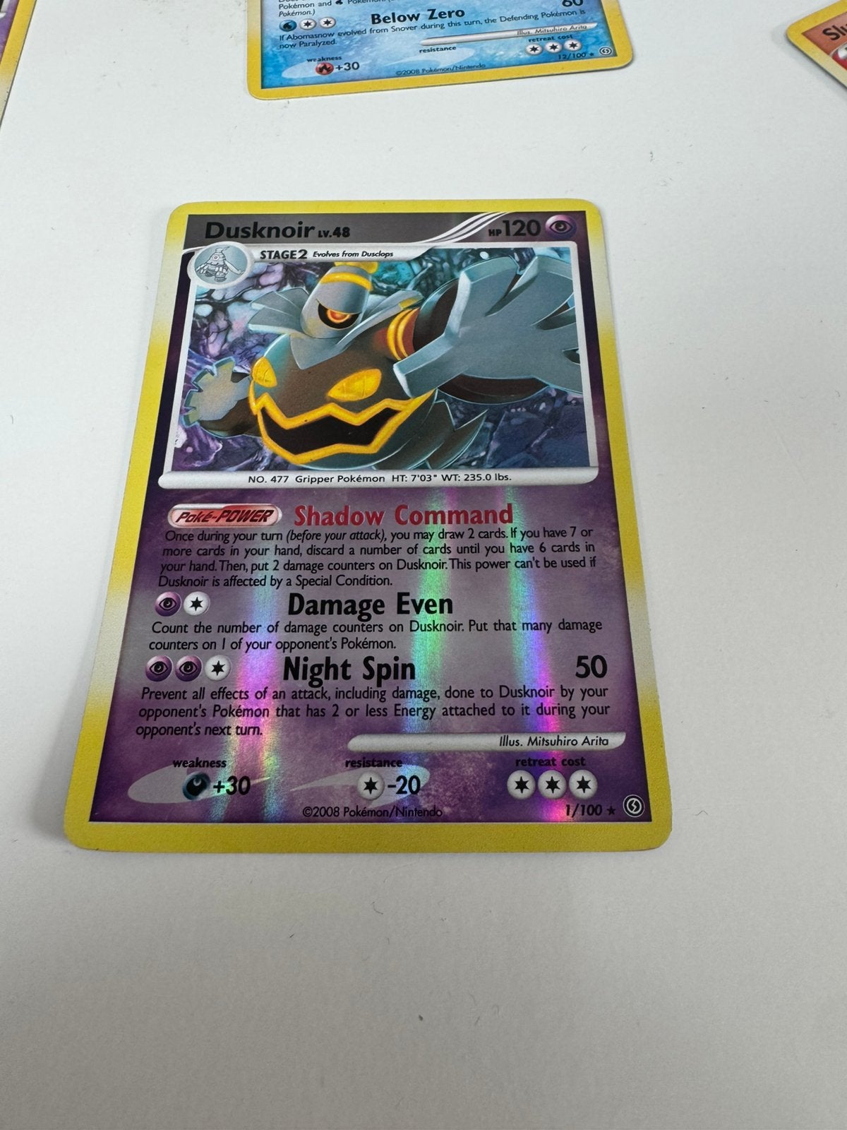 Dusknoir lv48 holo 2008, Ophalen of Verzenden, Zo goed als nieuw