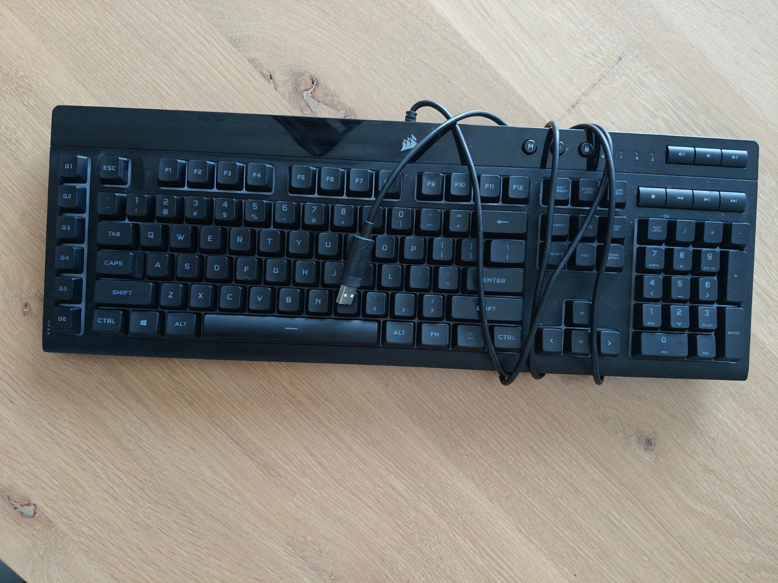Corsair K55 RGB PRO Gaming-toetsenbord, Ophalen, Multimediatoetsen, Zo goed als nieuw, Qwerty
