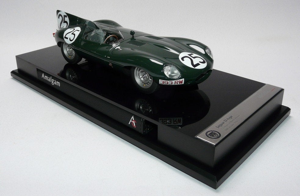 Jaguar D-Type #25 Reims 1956 groen 1:18 van Amalgam, Hobby en Vrije tijd, Modelauto's | 1:18, Ophalen of Verzenden, Nieuw, Auto