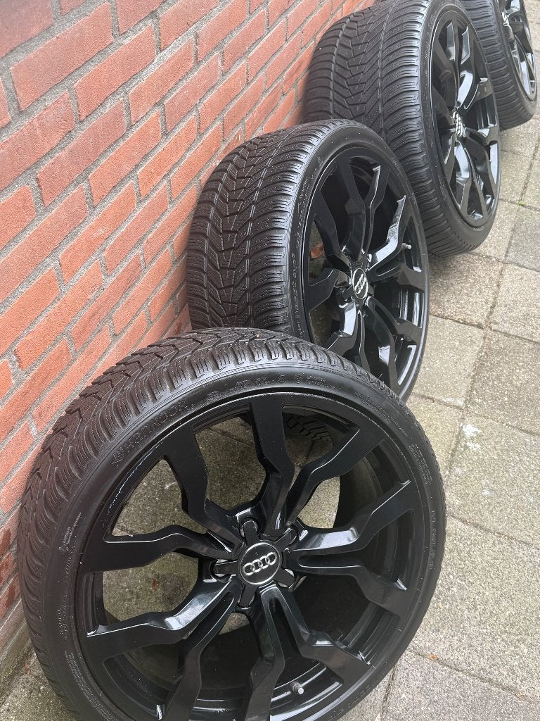 Audi R8  Y Spoke velgen set origineel  breedset 19inch 5x112, Auto-onderdelen, 19 inch, Gebruikt, Velg(en), Winterbanden