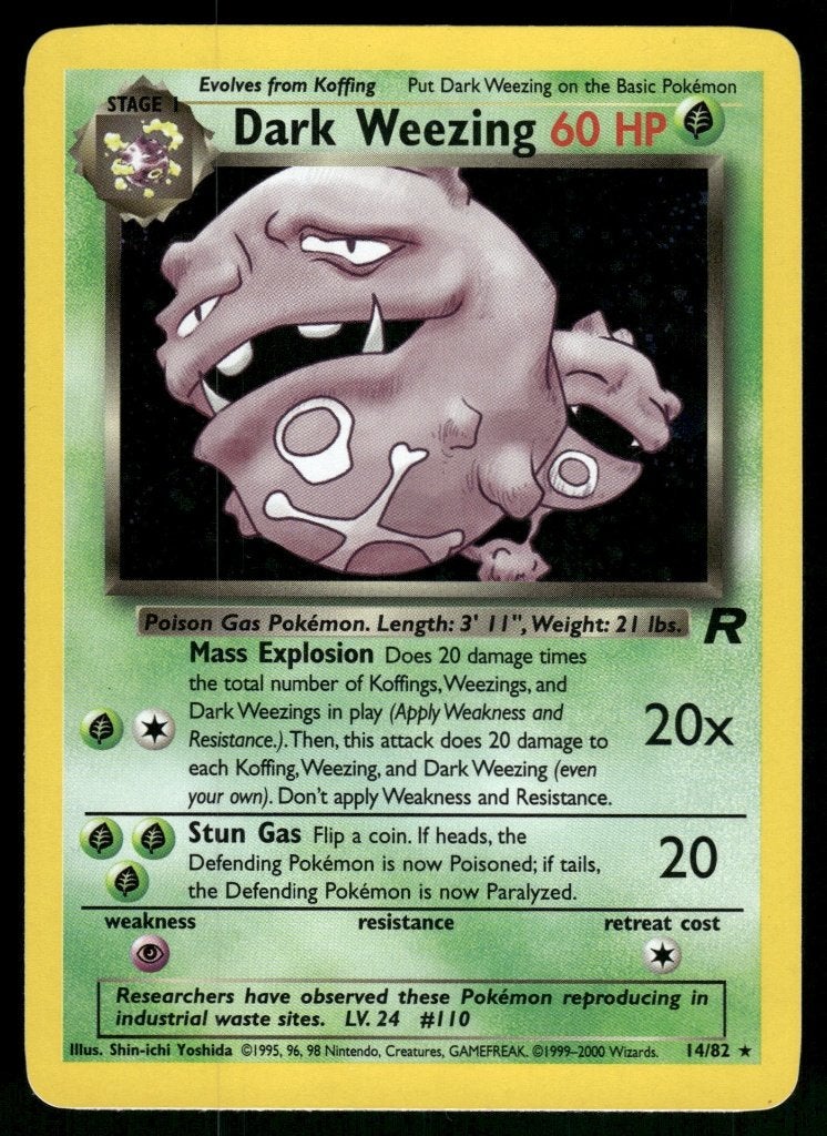 Dark Weezing 14/82 - Team Rocket (NM), Verzenden, Gebruikt