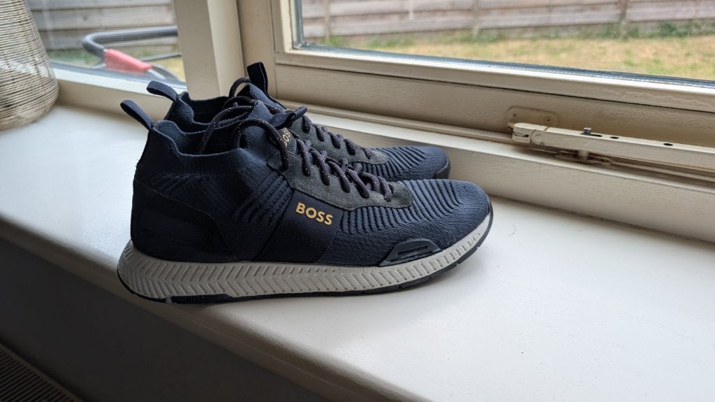 Boss (Als Nieuw), Blauw, Ophalen of Verzenden, Hugo Boss, Sneakers of Gympen