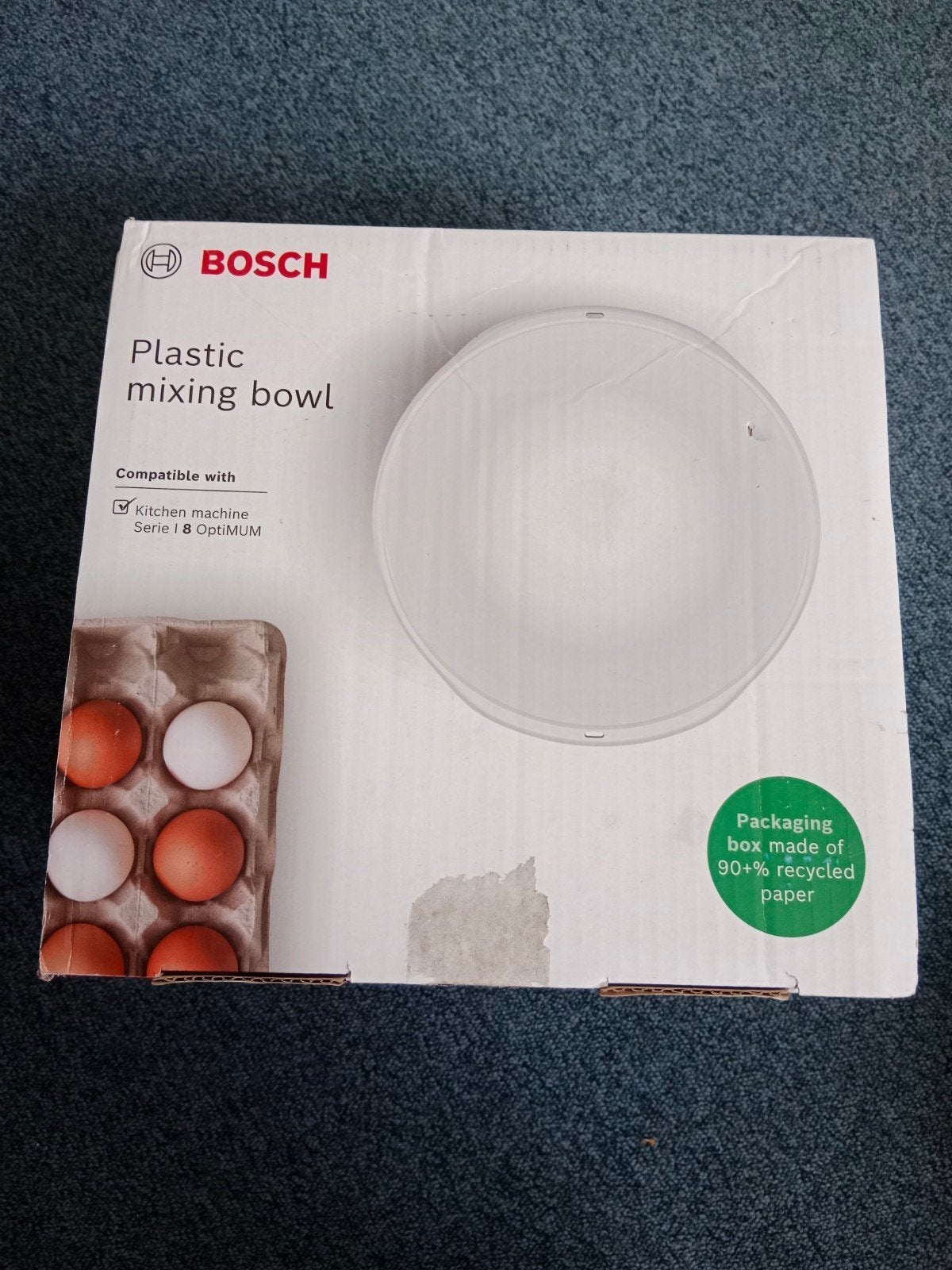 Bosch MUZ9KR1 Kunststof Mengkom voor OptiMUM Keukenmachine, Ophalen of Verzenden, Nieuw