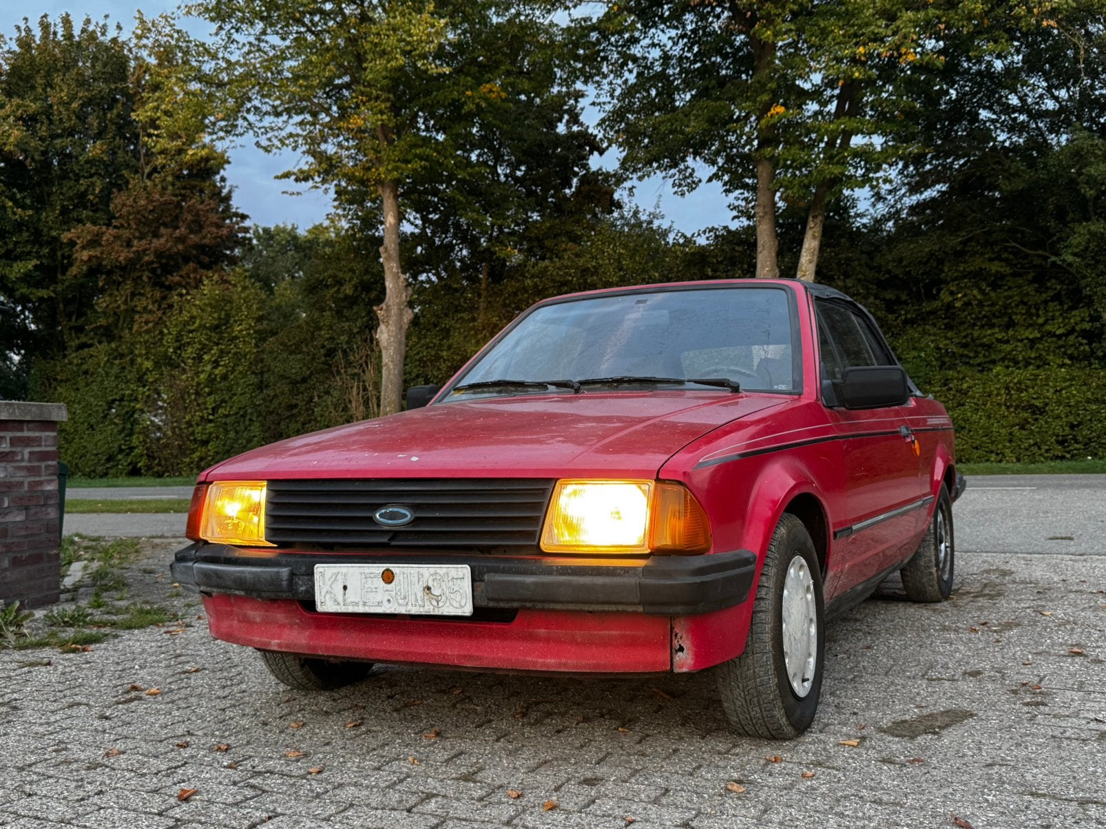 Ford Escort 1.3 Cabrio schuurvonst | Zeer hard | duits brief, Escort, 4 cilinders, Cabriolet, 60 pk