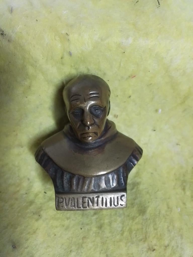 3065) mooi bronze borstbeeld  van pater VALENTINUS, Antiek en Kunst, Ophalen of Verzenden