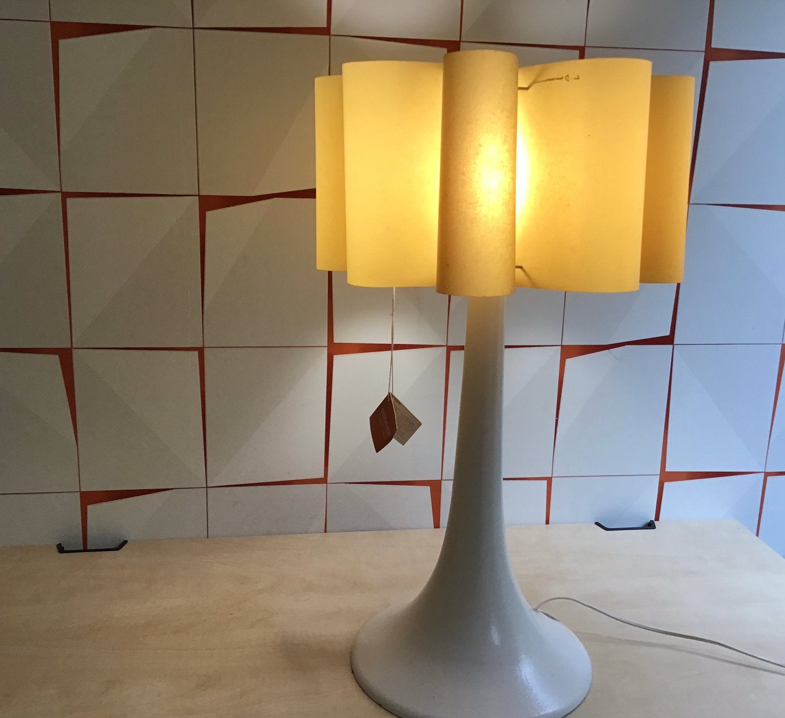 Drimmer  »Le bonheur intérieur »Franse fabrikant van lampen, Kunststof, Gebruikt, Vintage, Sfeerlamp