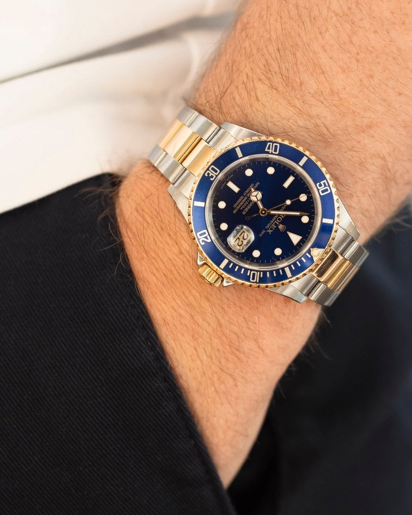 Rolex Submariner 16613LB, Ophalen, Rolex, Polshorloge, Nieuw