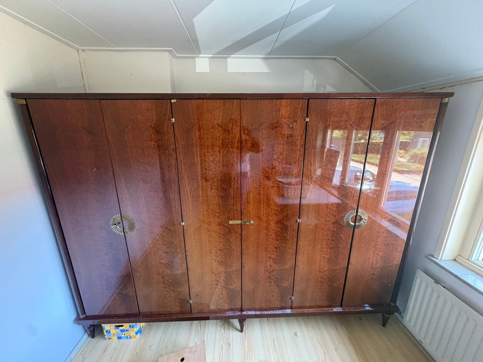 Vintage Art deco Gardarobekast/kledingkast, jaren 50/60, Ophalen