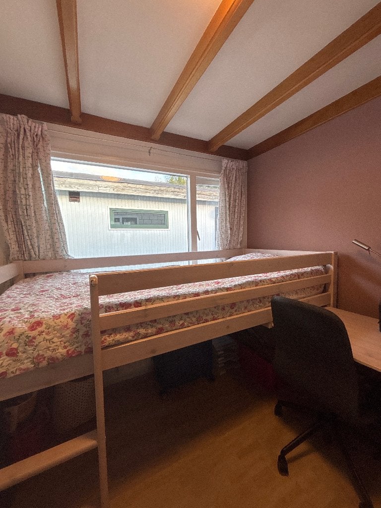 Halfhoogslaper+ bureau+matras, Ophalen, 100 cm, Eenpersoons, 210 cm