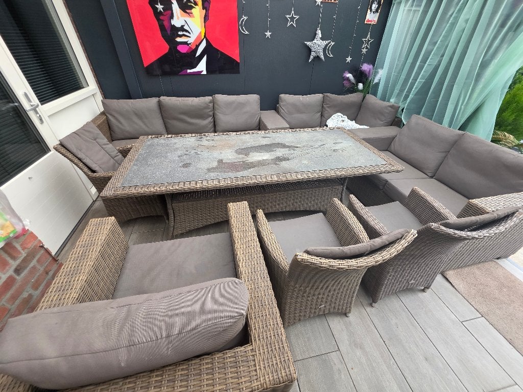 Loungeset waterbestendige kussens, Ophalen, Overige materialen, Gebruikt, Meer dan 8 zitplaatsen