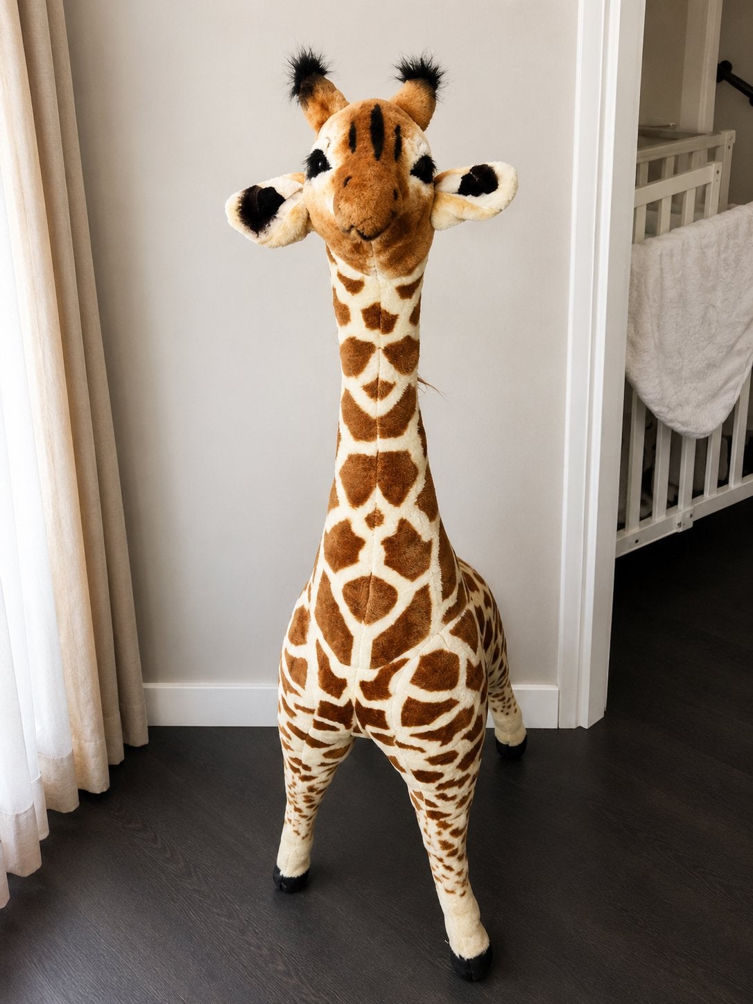 Levensgrote knuffelgiraf – 140 cm – Zo goed als nieuw!, Kinderen en Baby's, Speelgoed | Knuffels en Pluche, Ophalen, Overige merken