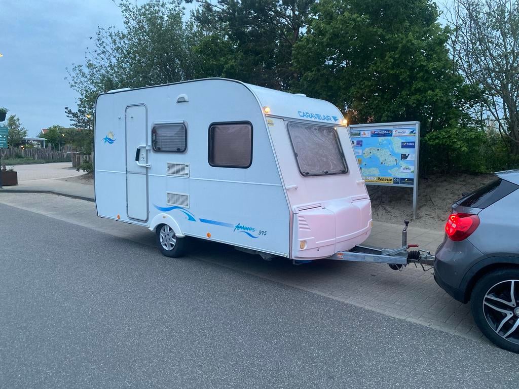 Caravelair Antares 395  2002- Compacte en complete caravan, Caravans en Kamperen, Caravans, Standaardzit, Omvormbare zithoek, Particulier