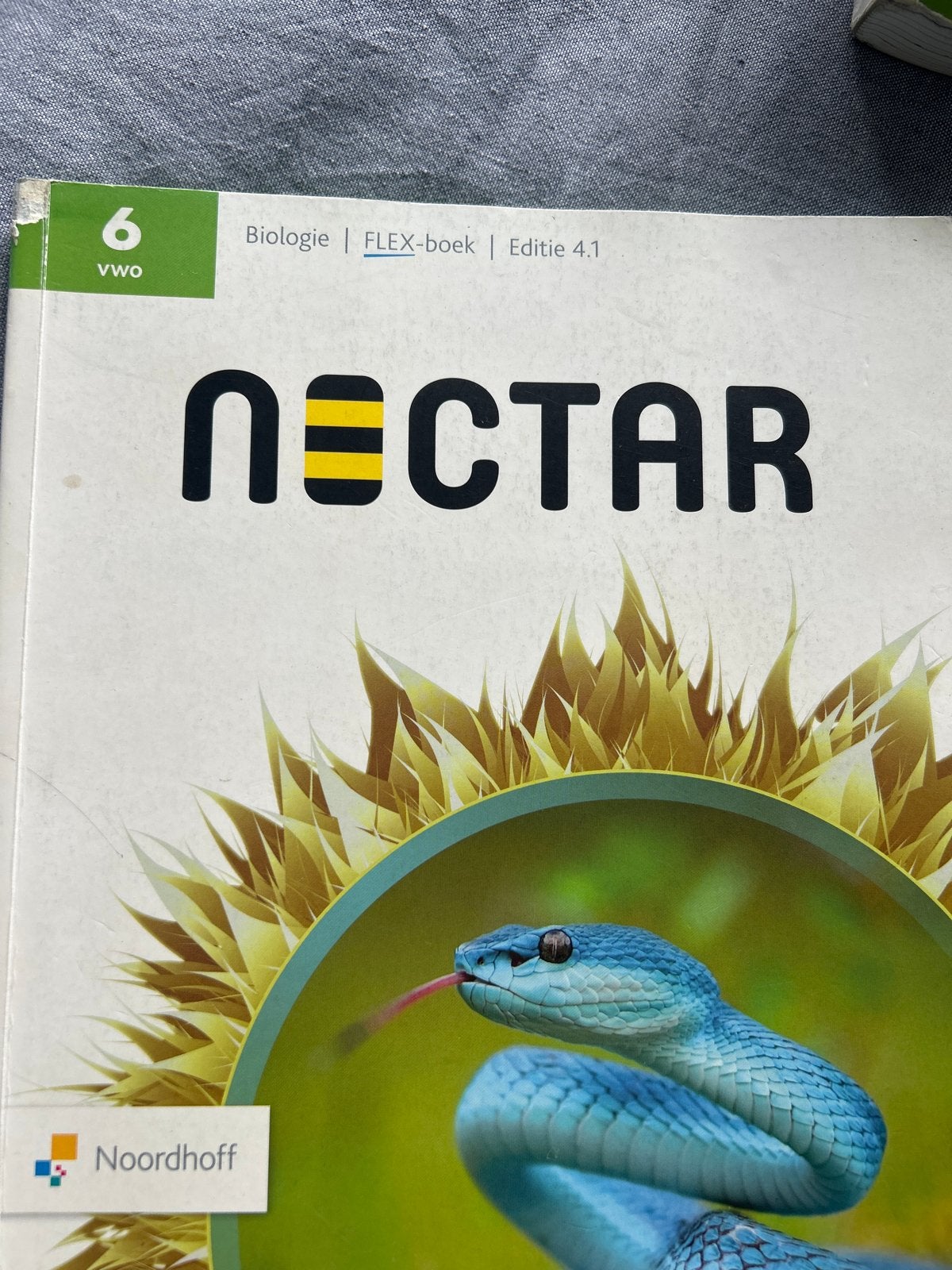 Nectar Biologie FLEX-boek 6 VWO Editie 4.1, Ophalen of Verzenden, Gelezen, VWO, Biologie