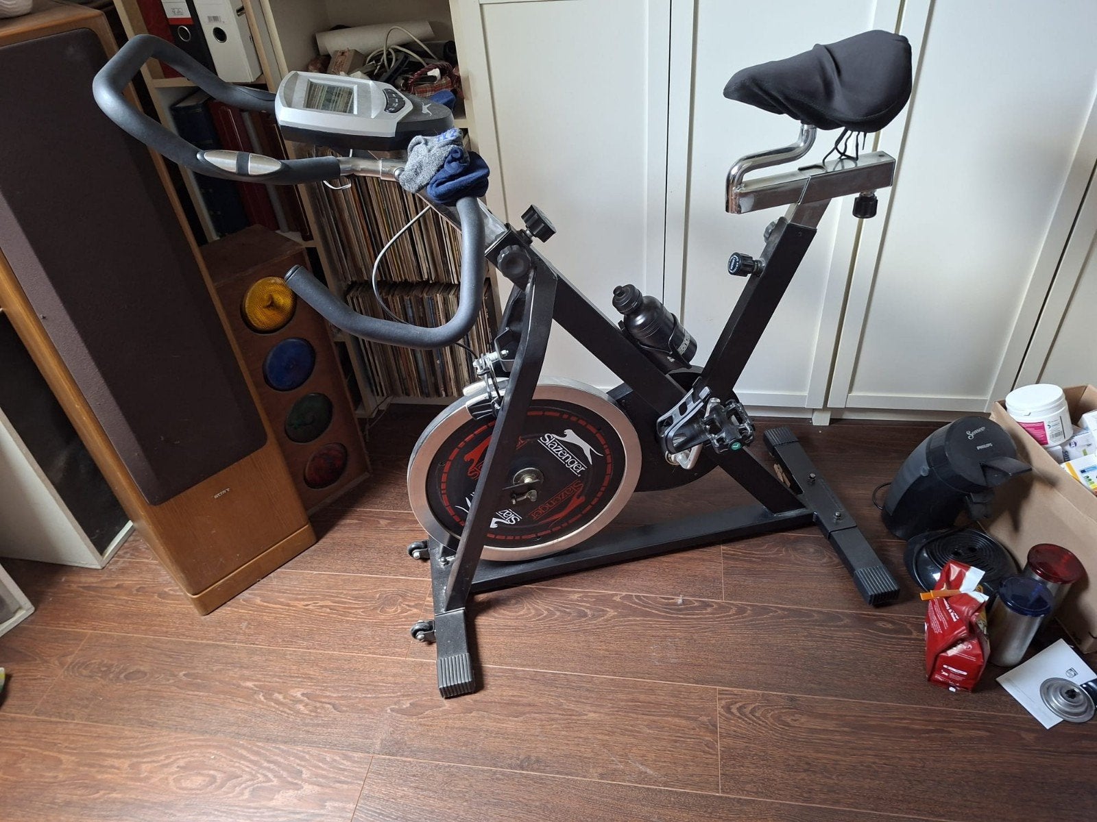 Slazenger Spinningfiets met display, Ophalen, Zo goed als nieuw, Spinningfiets