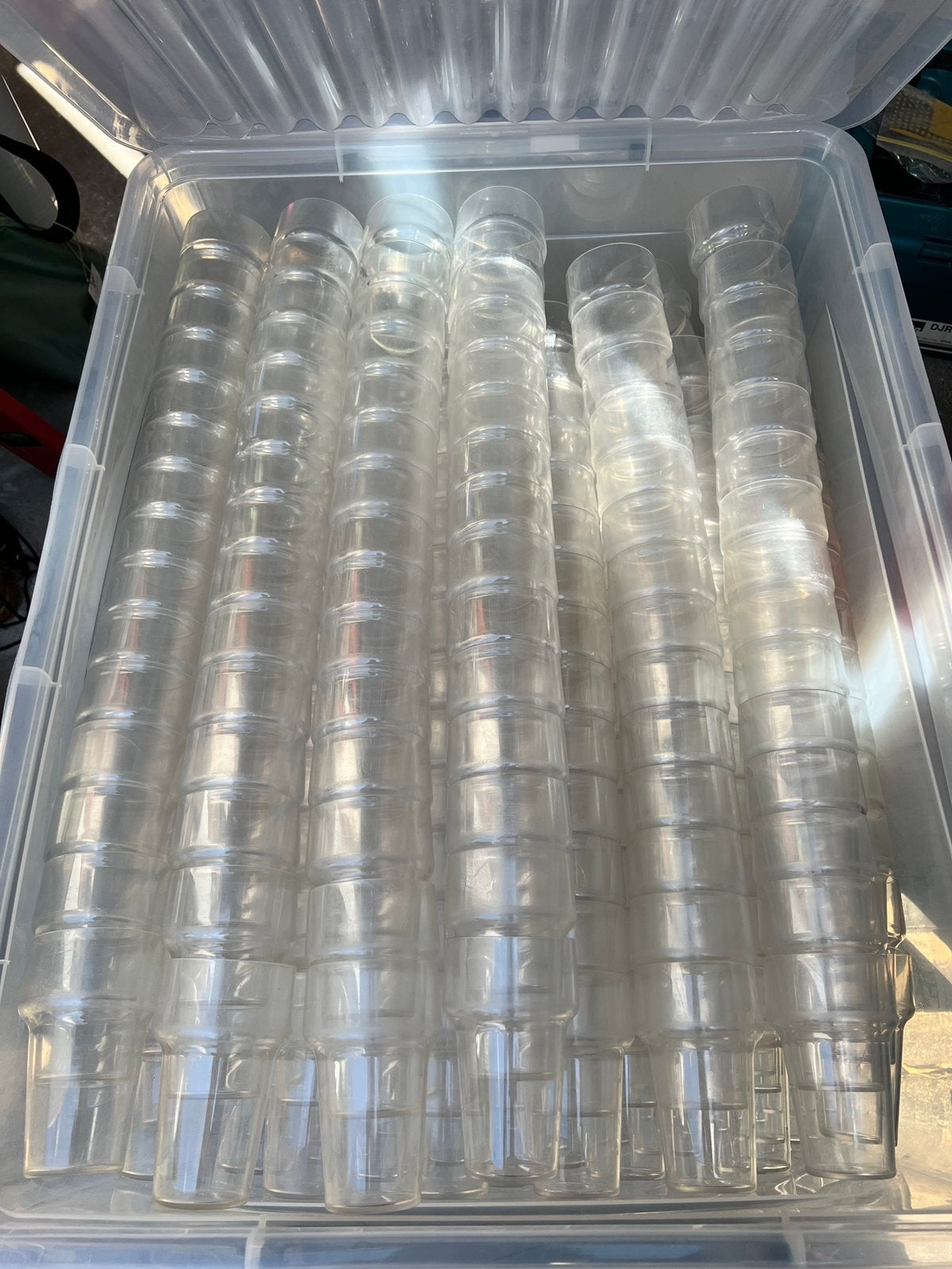 Hard plastic bierglazen. +/- 550x, Huis en Inrichting, Keuken | Servies, Ophalen, Zo goed als nieuw, Overige materialen, Overige stijlen