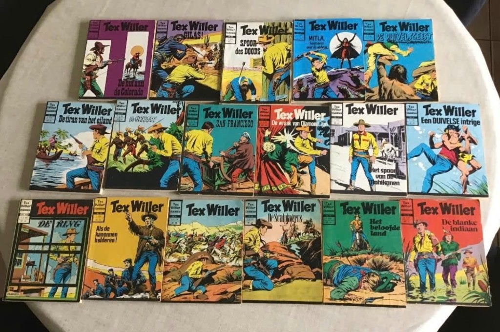 17 diverse “Tex Willer” classics, Meerdere comics, Ophalen of Verzenden, Gelezen, Europa