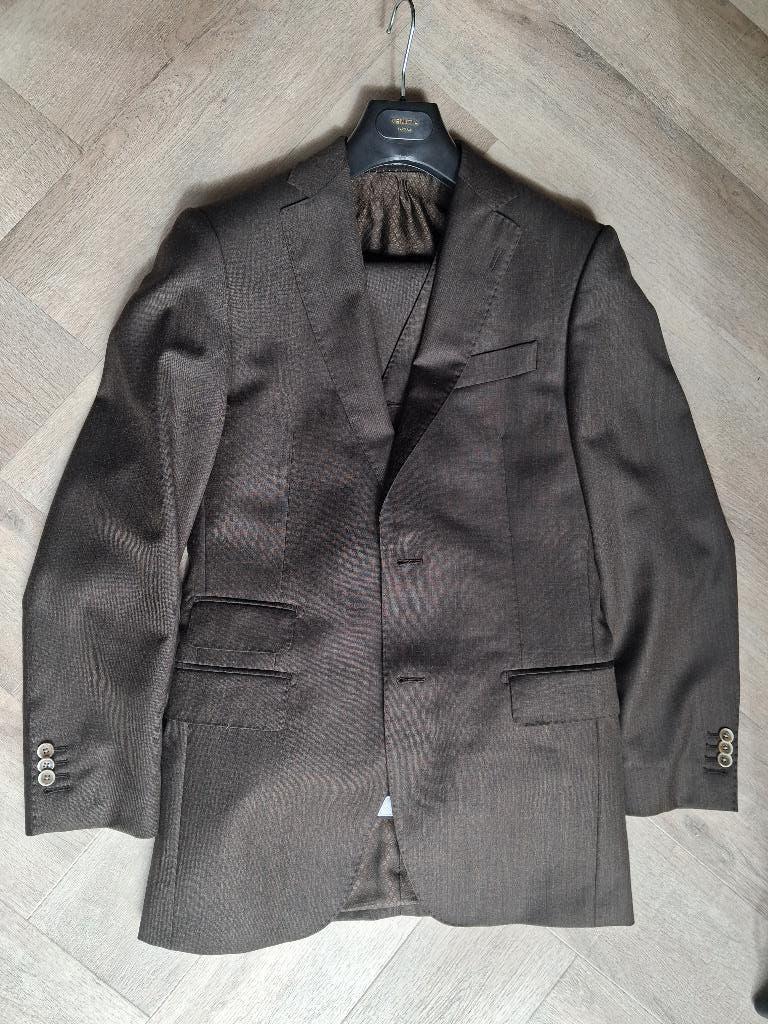 Trouwpak, Kleding | Heren, Bruin, Ophalen of Verzenden, Zo goed als nieuw, The Society Shop