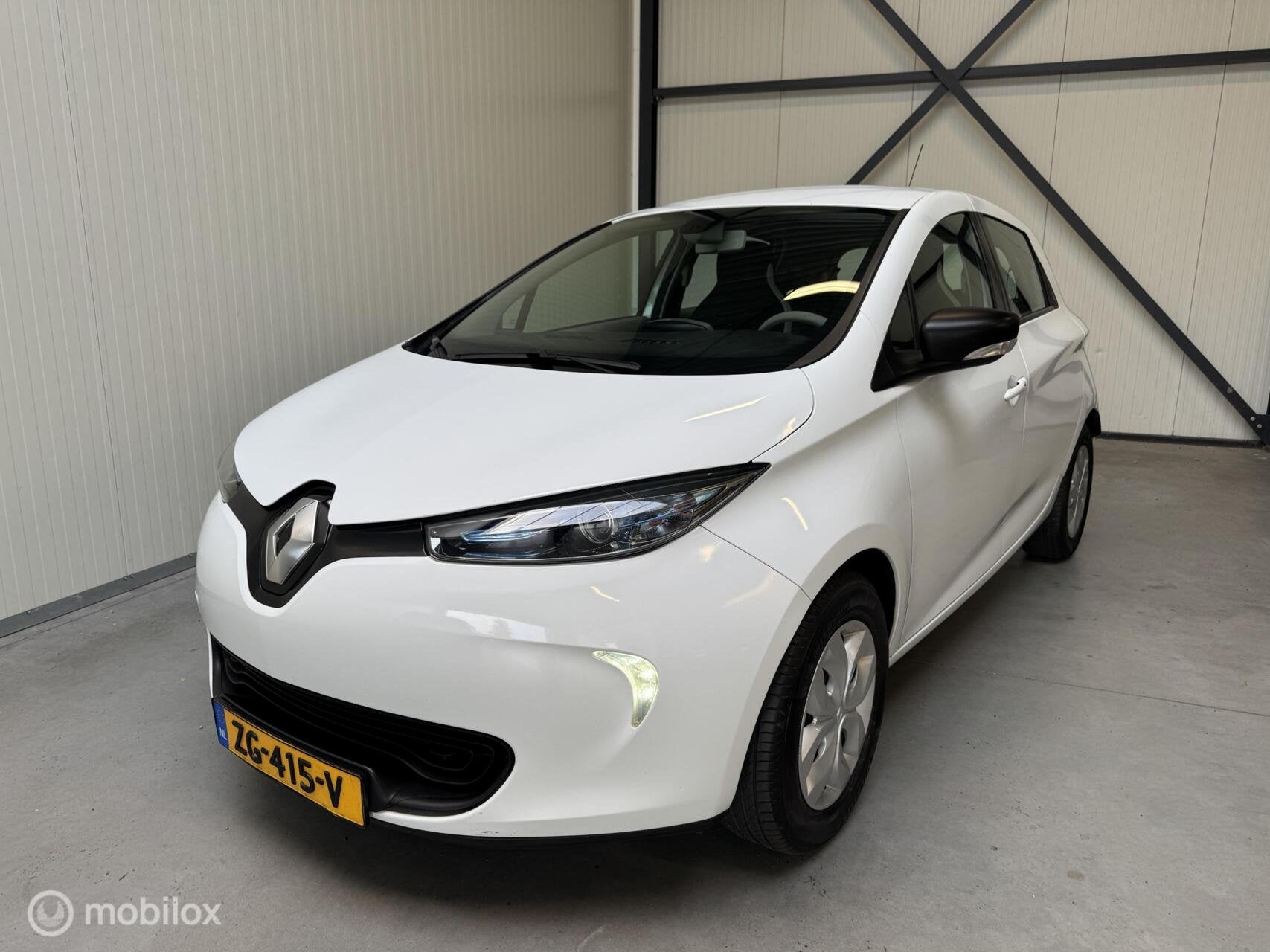 Renault Zoe R90 Life 41 kWh Koopaccu, Auto's, Renault, Gebruikt, 41 kWh, Start-stop-systeem, Wit
