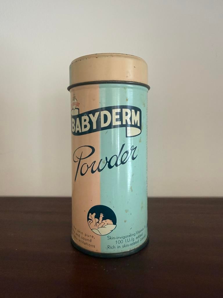 Babyderm poederblik blikje, Verzamelen, Blikken, Ophalen of Verzenden, Zo goed als nieuw, Overige