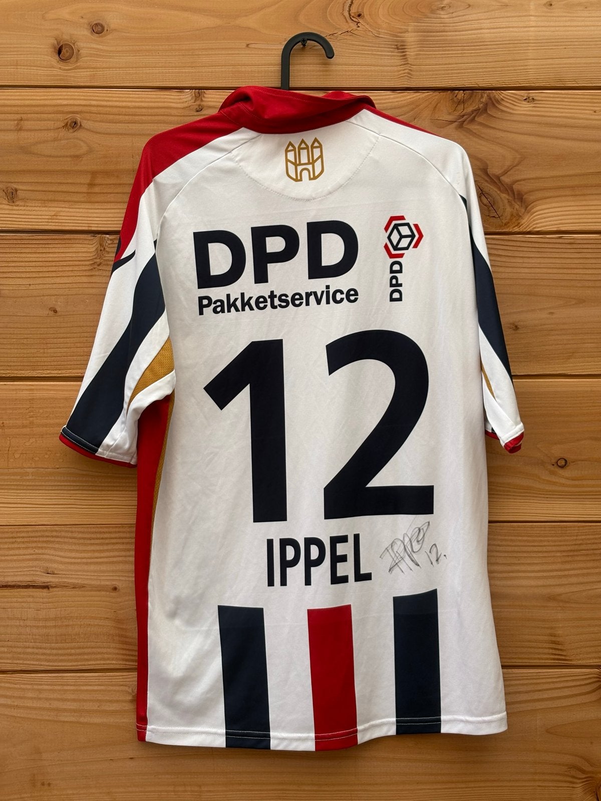 Matchworn Willem II shirt Ricardo Ippel met handtekening, Verzamelen, Ophalen of Verzenden, Gebruikt, Willem II, Shirt