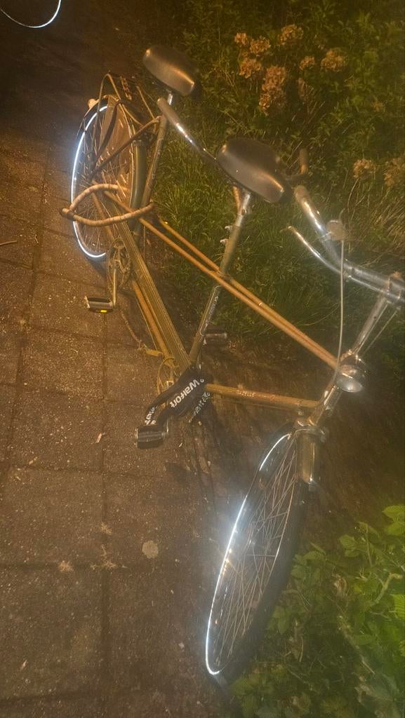 Vintage Tandemfiets - Perfect voor duo-avonturen, 53 tot 57 cm, Minder dan 10 versnellingen, Gebruikt, Onbekend