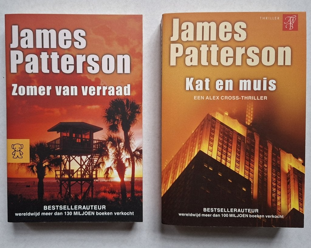 Boeken 'Zomer van verraad' en 'Kat en muis' James Patterson, Ophalen of Verzenden, Gelezen