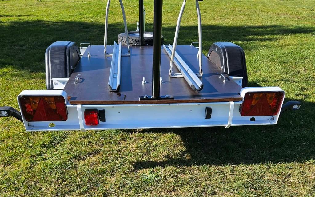 fietsaanhangwagen, Ophalen, Gebruikt