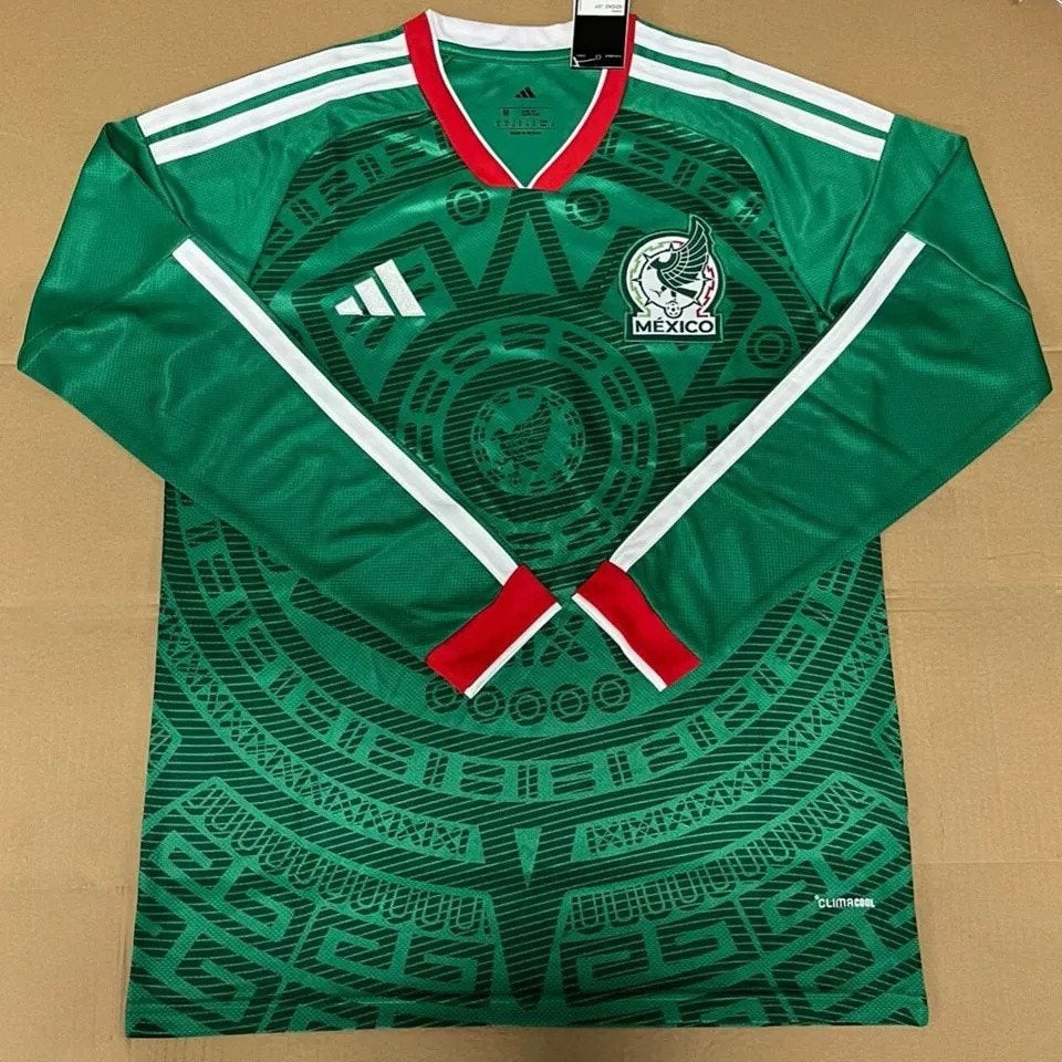 Mexico thuis WK shirt lange mouwen 2026 | Nieuw + Bedrukking, Verzenden, Nieuw, Shirt