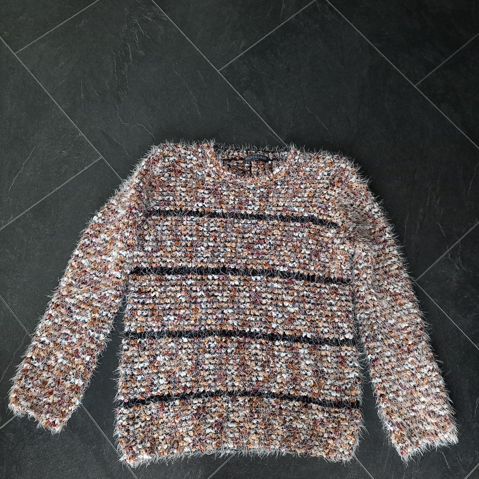 zgan leuke harige trui maat L/XL koopje nu, Bruin, Silver Swan, Maat 46/48 (XL) of groter, Ophalen of Verzenden