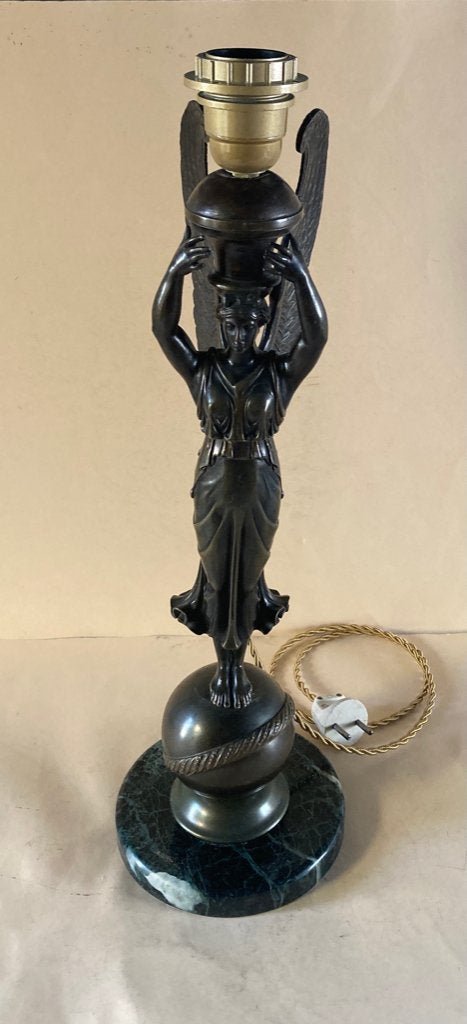 Empire bronzen lampenvoet, Ophalen of Verzenden