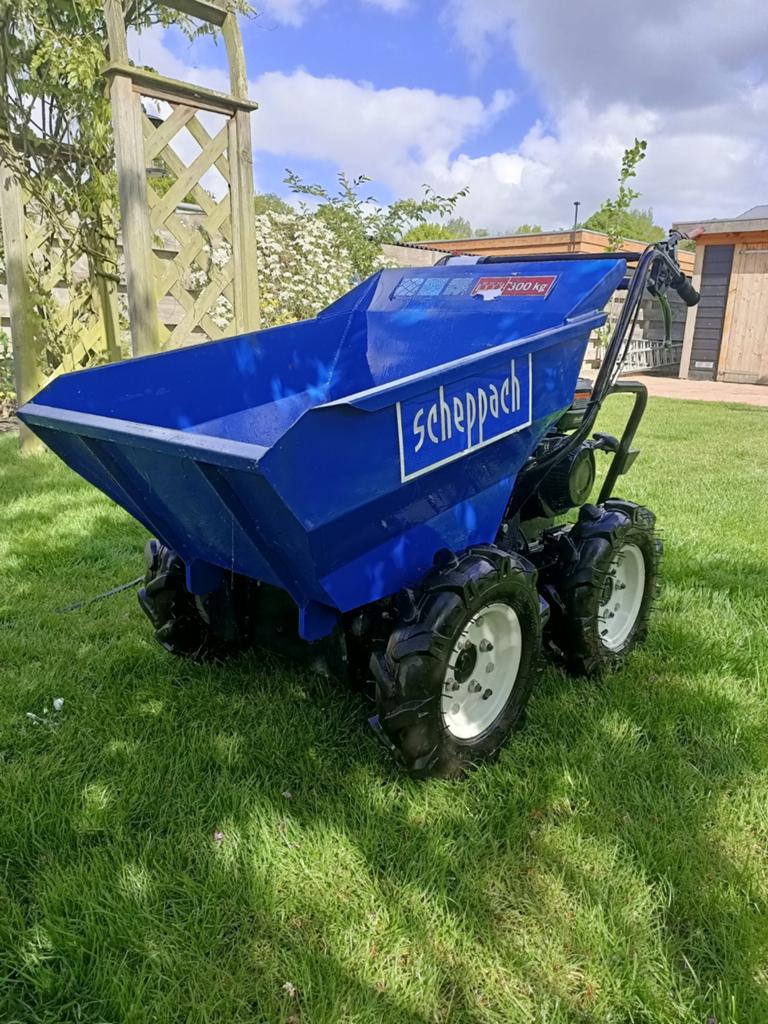 Scheppach Gemotoriseerde kiep/kruiwagen DP3000, Ophalen, Gebruikt