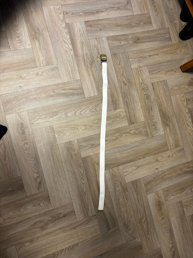 Koninklijke marine Riem vintage, Gebruikt, Wit, Minder dan 100 cm, Marine
