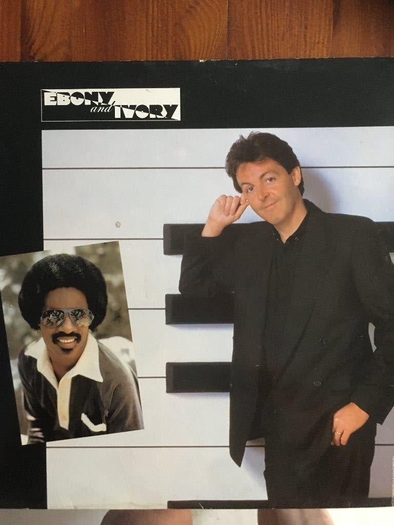 Paul McCartney ‎– Ebony And Ivory, Gebruikt, Originele persing, 1980 - 1989, Ophalen of Verzenden