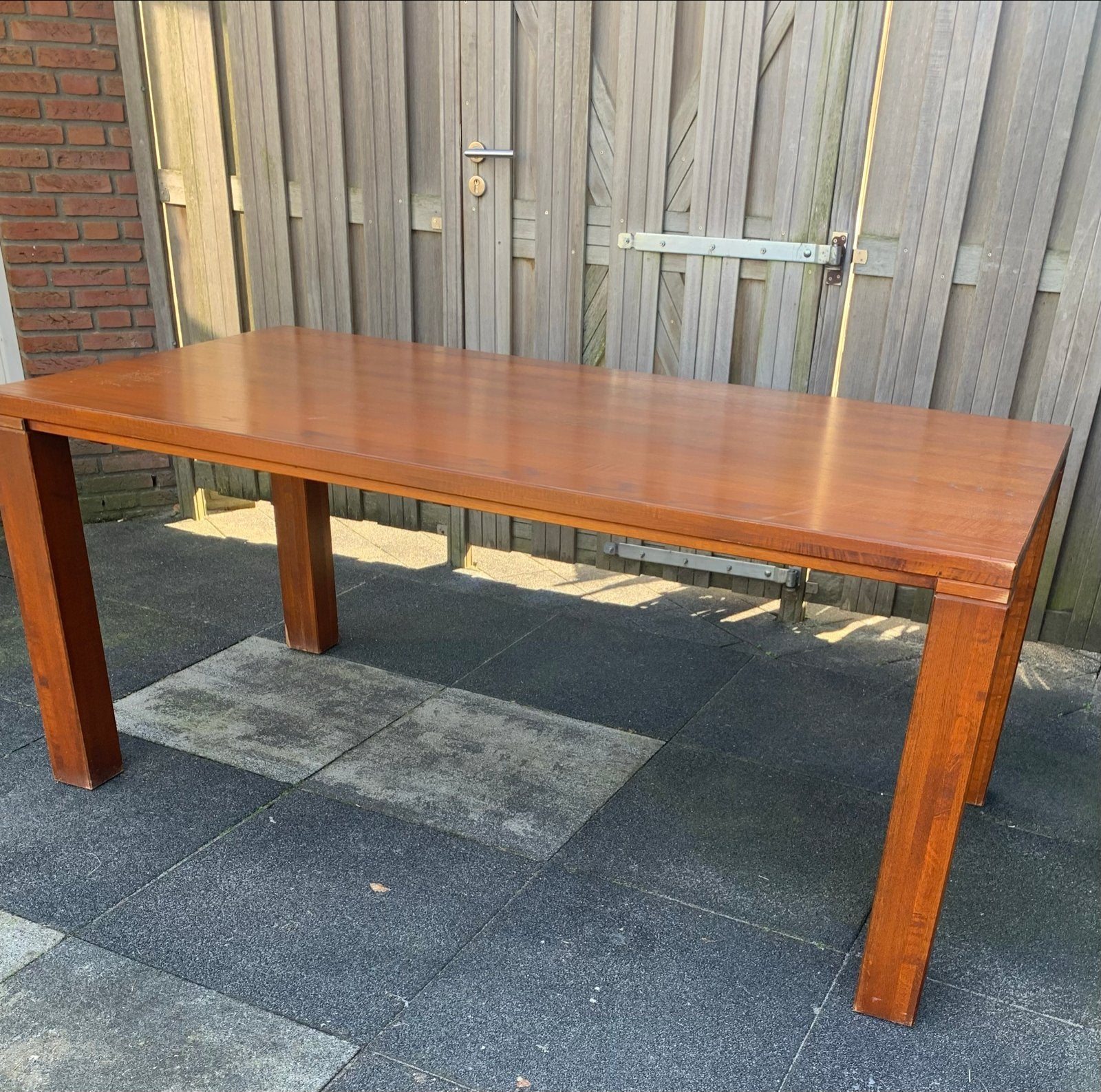 Kersenhouten eettafel - teab, Ophalen, Gebruikt, 50 tot 100 cm, 150 tot 200 cm