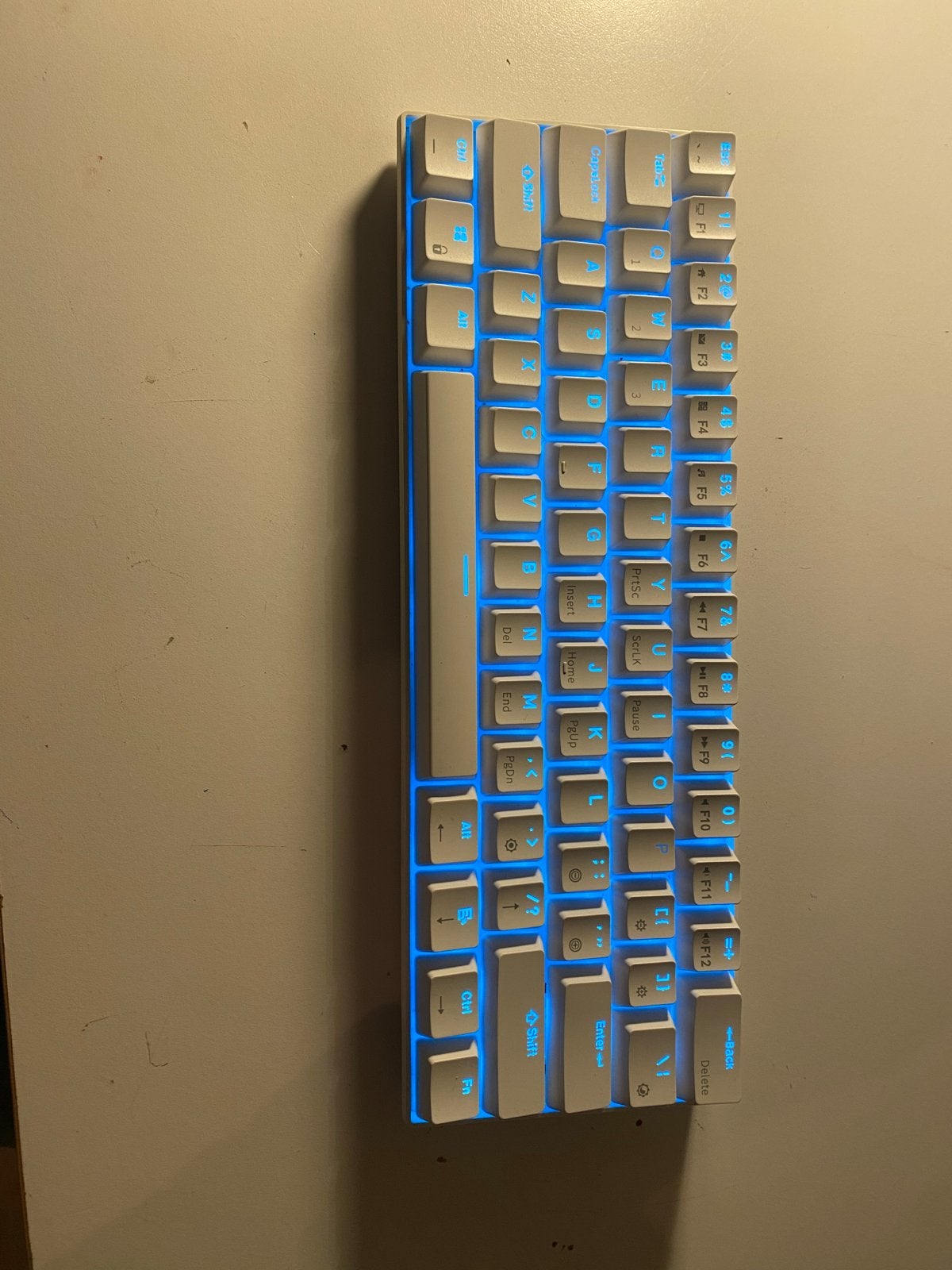 Royal Kludge RK61 60% mechanisch toetsenbord - Zo goed als n, Computers en Software, Ophalen of Verzenden, Zo goed als nieuw, Gaming toetsenbord