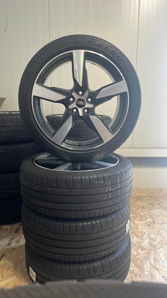 Audi a6 velgen met zomerbanden 20 inch, Auto-onderdelen, Banden en Velgen, Ophalen, 255 mm, Banden en Velgen, 20 inch