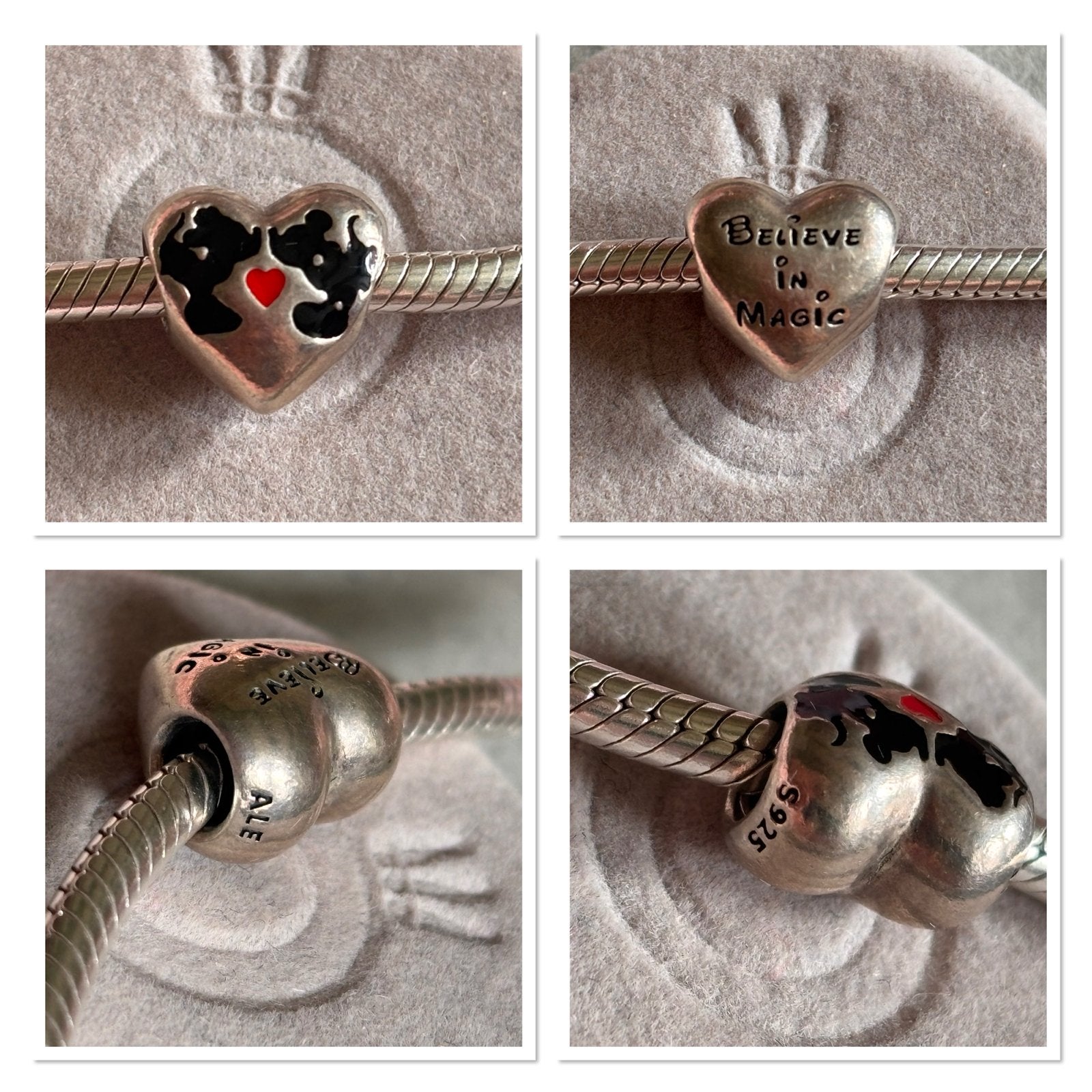 Pandora Disney Mickey Minnie Believe in Magic Bedel, Sieraden, Tassen en Uiterlijk, Bedels, Pandora, Ophalen of Verzenden, Zo goed als nieuw