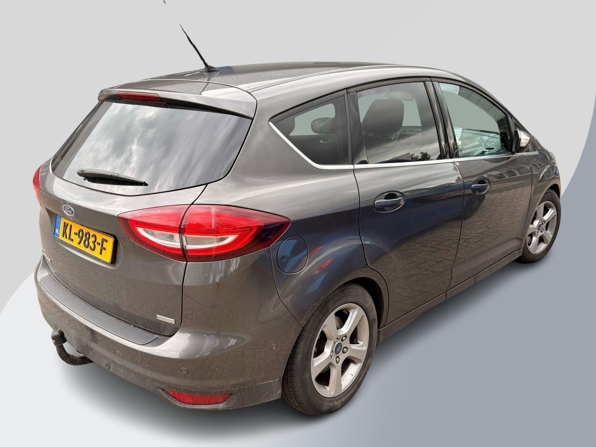 Ford C-Max 1.5 Ecoboost Titanium 150pk Automaat | Trekhaak |, Auto's, Euro 6, 4 cilinders, 150 pk, Grijs