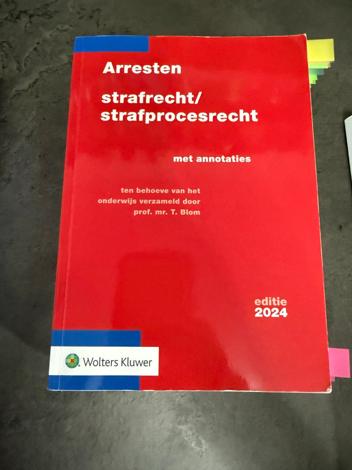 Arresten Strafrecht/Strafprocesrecht UvA Jaar 1 (2024), Ophalen of Verzenden, Gamma, Zo goed als nieuw, WO