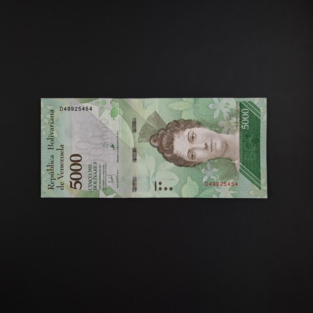5000 bolivar Venezuela #038, Verzenden, Zuid-Amerika, Los biljet