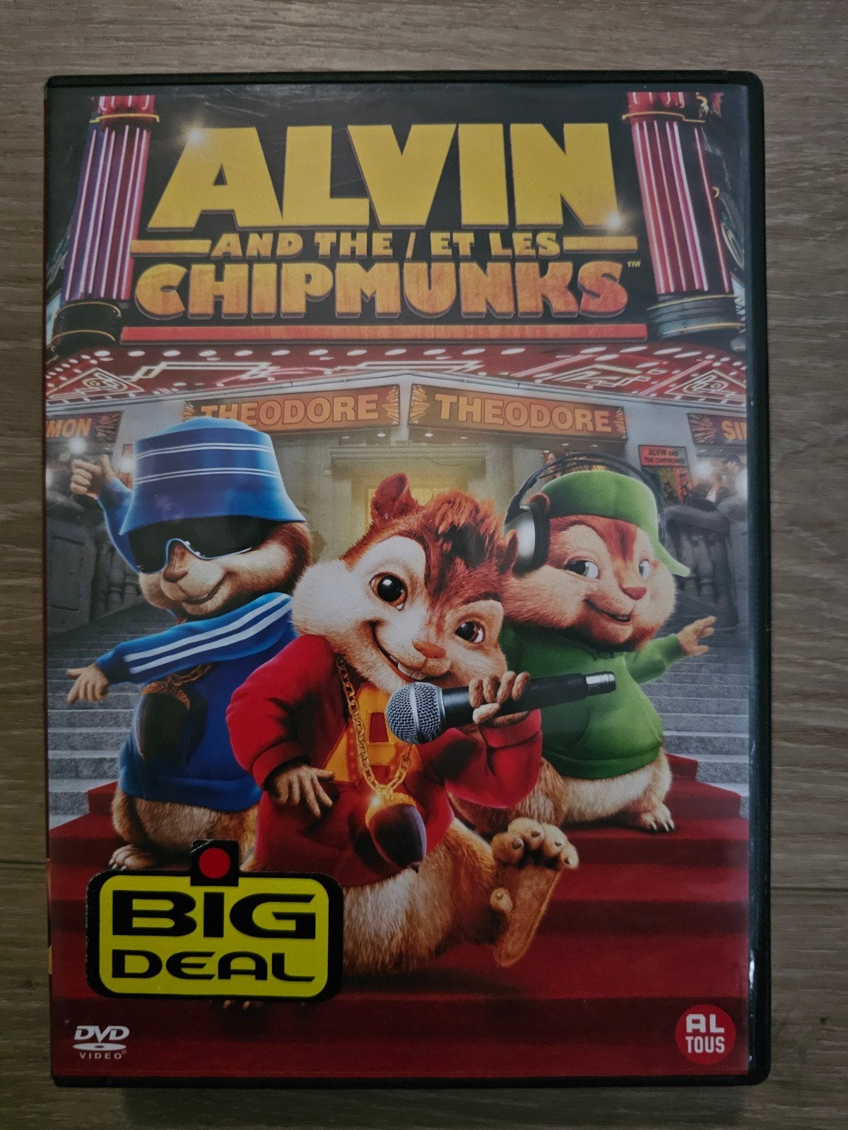Alvin and the Chipmunks DVD - Big Deal, Cd's en Dvd's, Alle leeftijden, Nederlands, Ophalen of Verzenden, Zo goed als nieuw