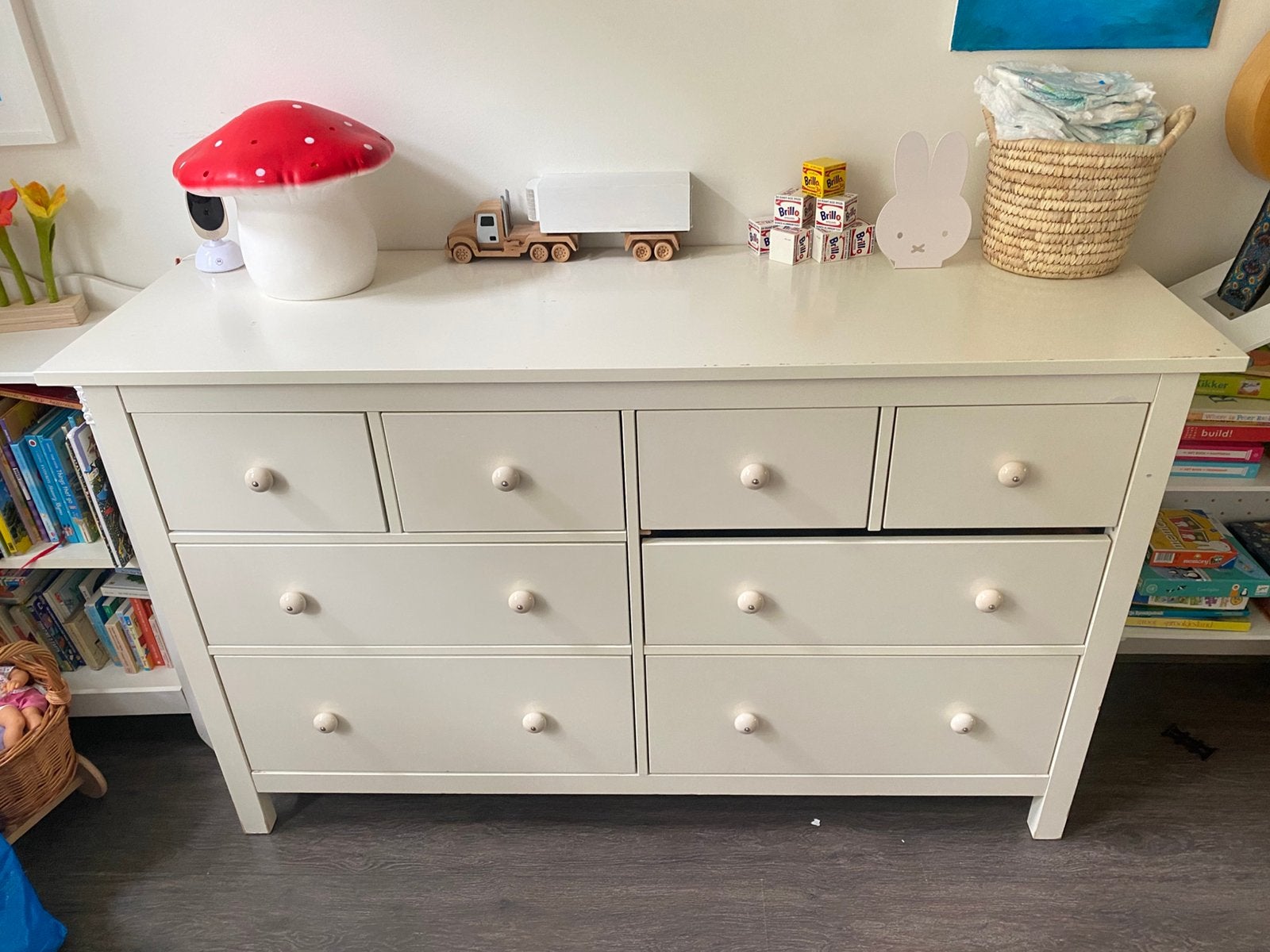 Ikea Hemnes ladekast 8 lades, Ophalen, Gebruikt, 50 tot 70 cm, 105 cm of meer