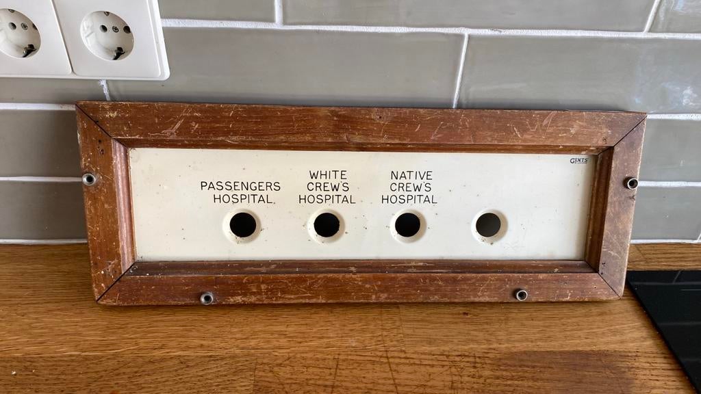 Vintage onderdeel scheepscommunicatie 49cm x 19cm, Ophalen of Verzenden