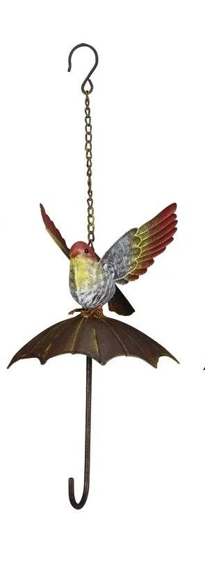 VOGELTJE OP PARAPLU - VOGEL VOER HANGER - 2 KLEUREN